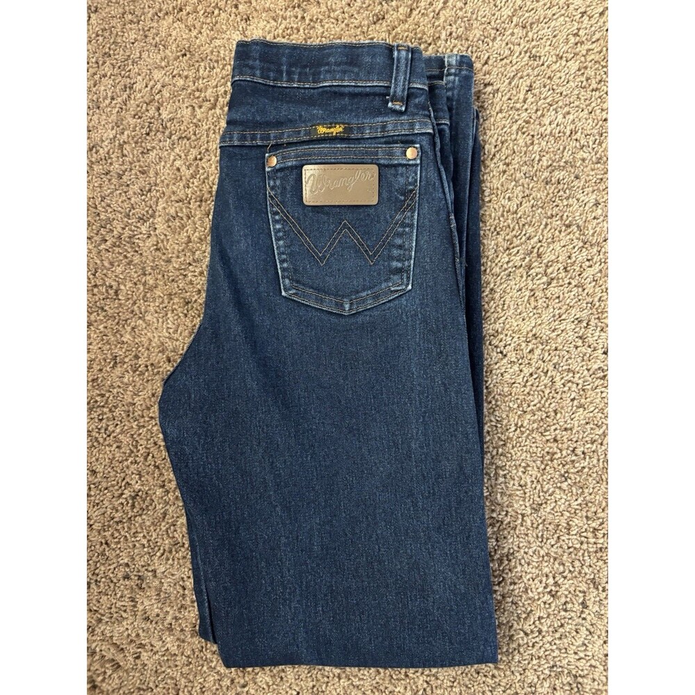 Wrangler Boys Cowboy Cut Dark Wash Jeans Size 16 Regular 13BAFPW0